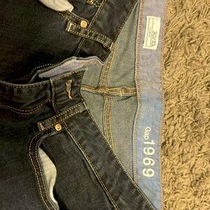 Gap 1969 30/10 curvy long dark blue like new.
